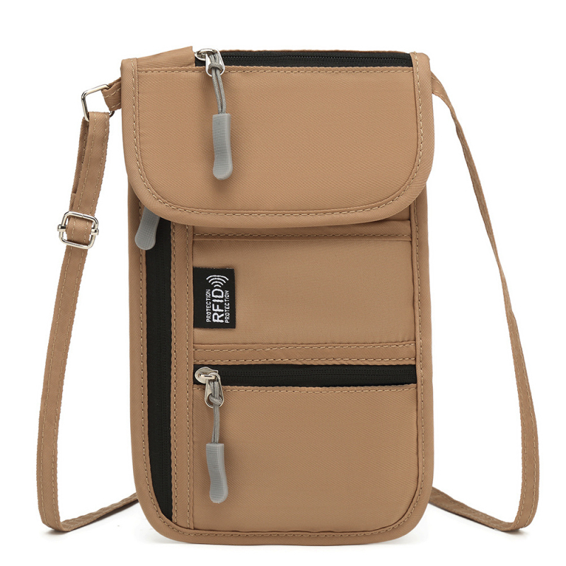 Zunkang θήκη διαβατηρίου και εγγράφων, Oxford ύφασμα, επένδυση πολυεστέρα, unisex, μονόχρωμη, οργανωτής ταξιδιών, Άνοιξη 2025