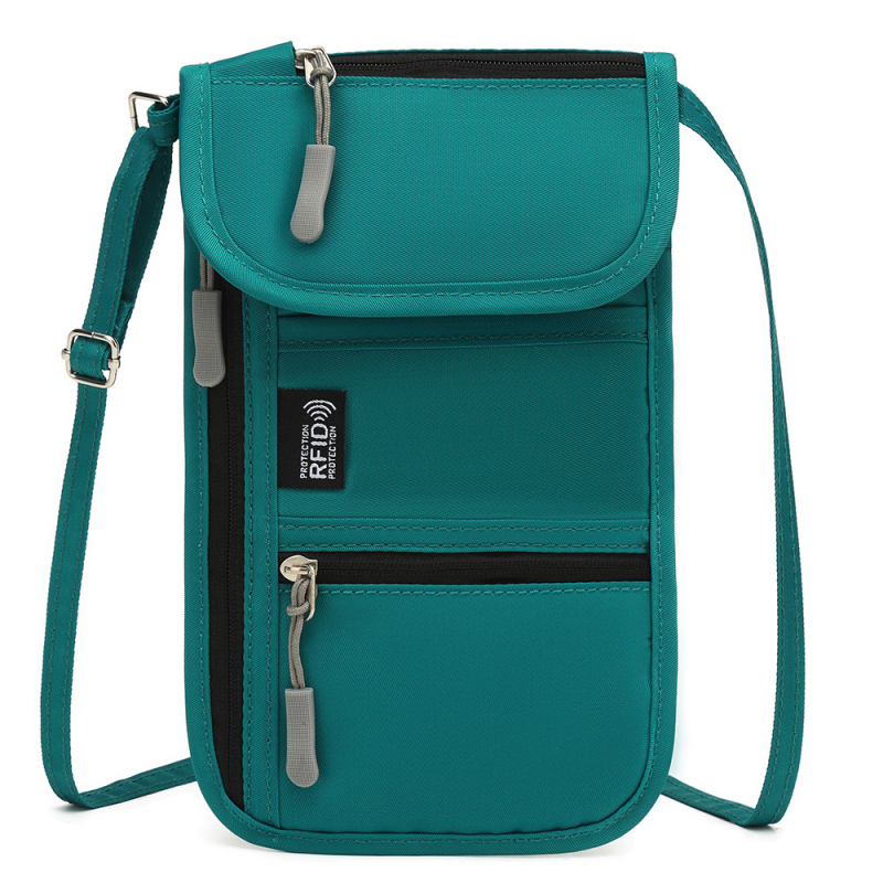 Zunkang θήκη διαβατηρίου και εγγράφων, Oxford ύφασμα, επένδυση πολυεστέρα, unisex, μονόχρωμη, οργανωτής ταξιδιών, Άνοιξη 2025