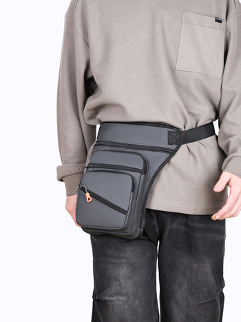 Vodootporna PU sportska torba za pojas i crossbody – za vanjske sportove, unisex, gradski jednostavan stil, poliester podstava