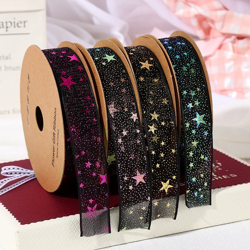 Fóliázott szalag ajándékcsomagoláshoz, DIY masni és díszdoboz dekoráció