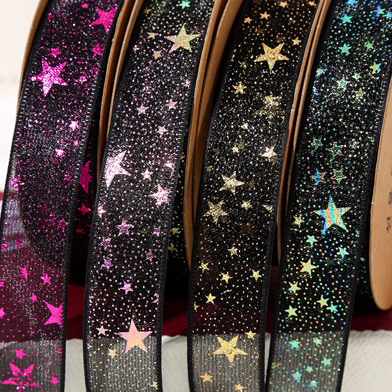 Fóliázott szalag ajándékcsomagoláshoz, DIY masni és díszdoboz dekoráció