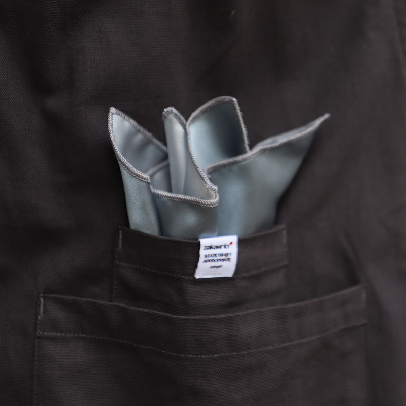 Kišeninis rankšluostis | Monochrominis raštas, Poliesterio mišinys, Įdaila: poliesterio gija, Dovanų dėžutė, 2022 vasara