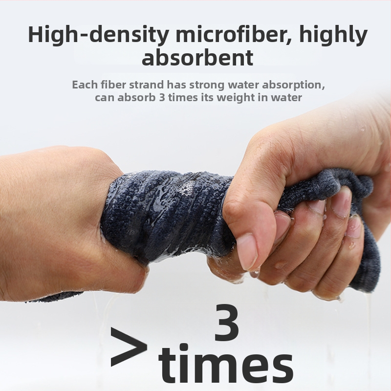 Auzeal mikrofibras automašīnas mazgāšanas dvielis, 400 g, bieza divpusēja noslaukšanas dvielis ar šuvēm un druku, daudzfunkcionāls