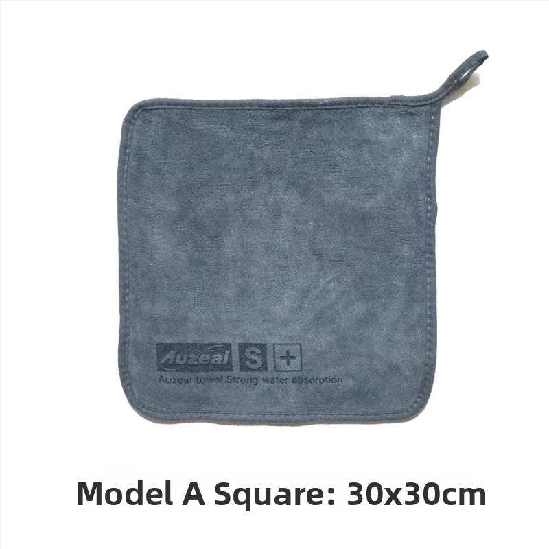 Auzeal μικροϊνών πετσέτα πλυσίματος αυτοκινήτου, 400 g, παχύτερη διπλής όψεως πετσέτα καθαρισμού με ραφή και εκτύπωση, πολυ-λειτουργική