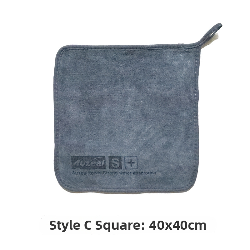 Auzeal μικροϊνών πετσέτα πλυσίματος αυτοκινήτου, 400 g, παχύτερη διπλής όψεως πετσέτα καθαρισμού με ραφή και εκτύπωση, πολυ-λειτουργική