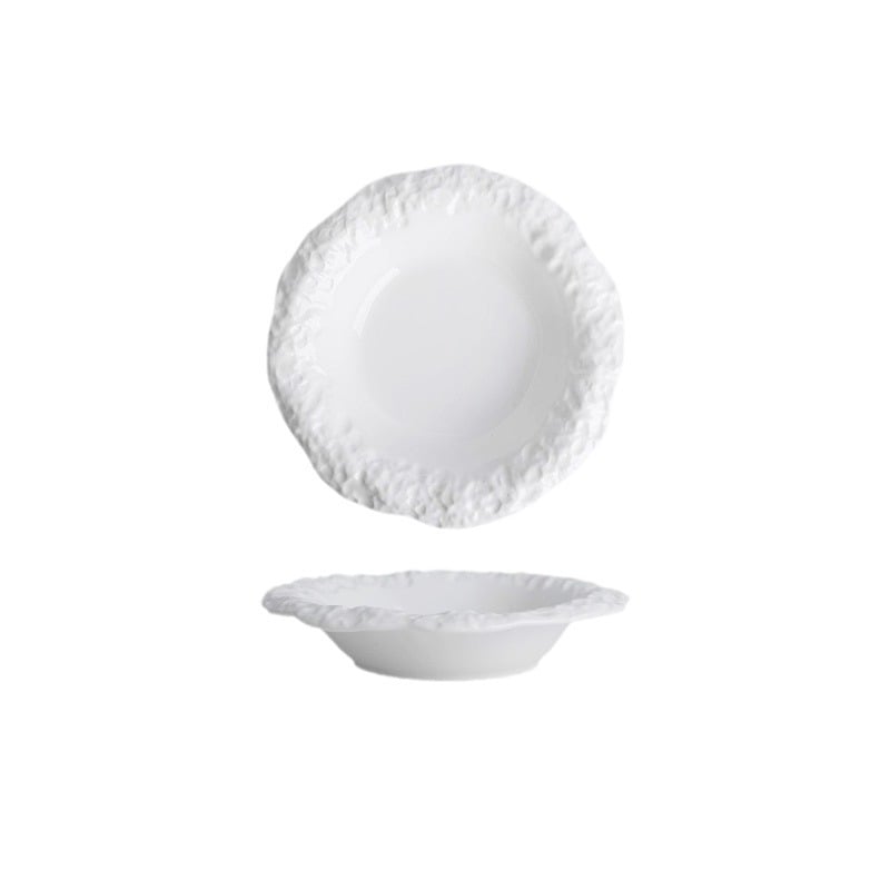 Porcelanski tanjur (okruglog oblika, pogodan za mikrovalnu pećnicu, ispisano logo, mogućnost prilagodbe)
