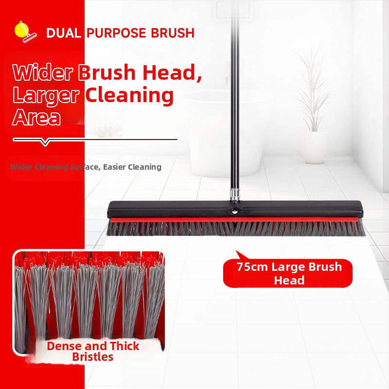 Grīdas suka, divējāda pielietojuma, garš rokturis, metāla sari; White Clouds, izcelsme Guangdong