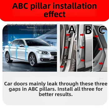 Αυτοκινητικές λωρίδες στεγανοποίησης για A-, B- και C-στήλες; καουτσούκ στεγανοποίηση για σκόνη και θόρυβο; ανθεκτικές στη φθορά; μάρκα Yao Xian