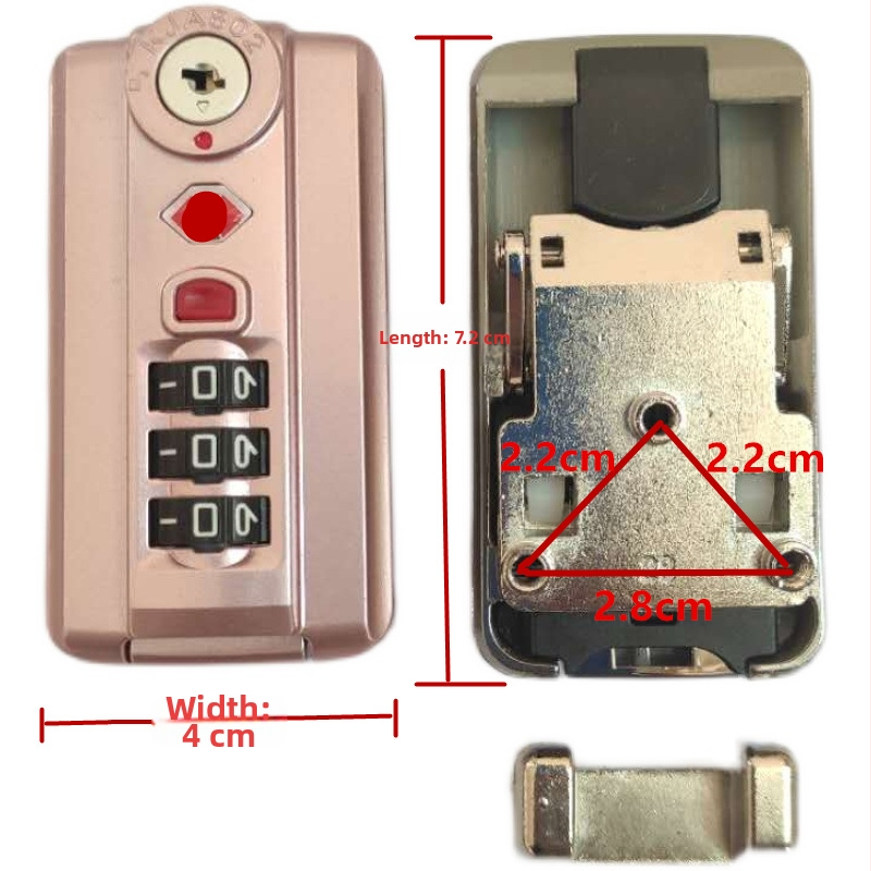 Plastmasas bagāžas slēdzis, modeļa 730#, 2022. gada pavasaris, kombinācijas slēdzis – nomaiņa