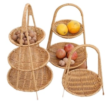 PP πιάτο φρούτων πολλαπλών επιπέδων, μοντέρνο μινιμαλιστικό στυλ (Λανσάρισμα: 2025)