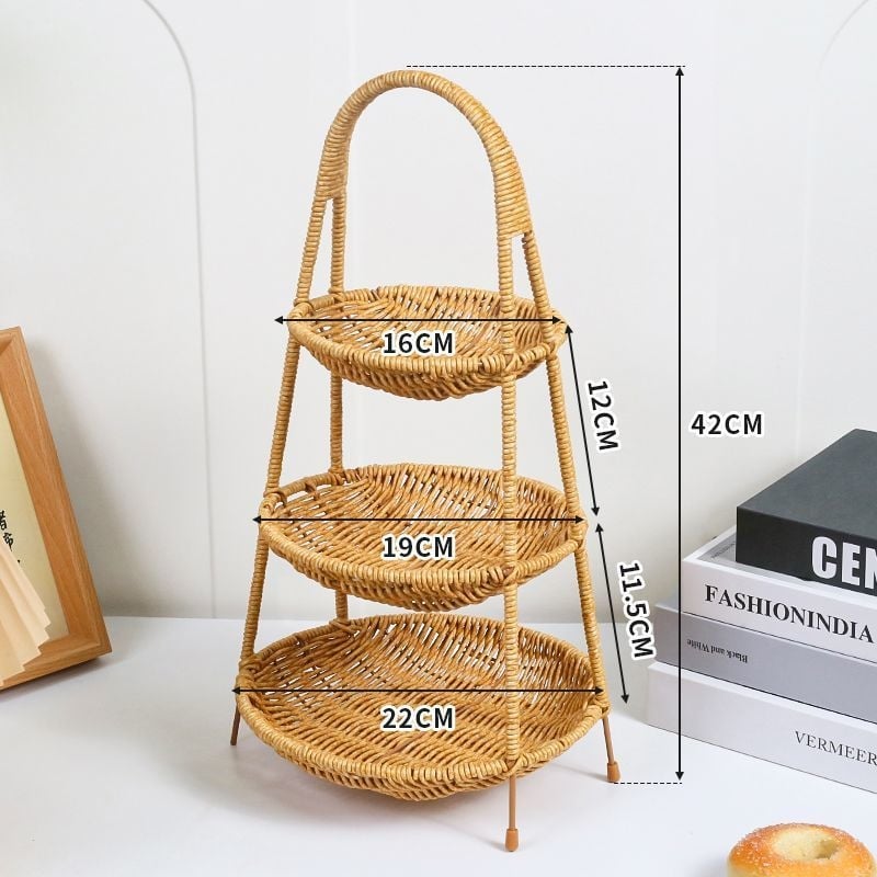 PP πιάτο φρούτων πολλαπλών επιπέδων, μοντέρνο μινιμαλιστικό στυλ (Λανσάρισμα: 2025)