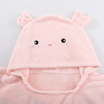 Ρόμπα μπάνιου από κοραλλένιο φλίς για ενήλικες και παιδιά, με κουκούλα, unisex, σετ γονέα-παιδιού, γρήγορο στέγνωμα και υψηλή απορροφητικότητα; ύφασμα: κοραλλένιο φλίς; βασικό υλικό: πολυεστέρας 85%