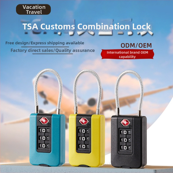 Plum lock TSA23902 mechanický visací zámok, ABS plast, 3 mm hrúbka zámkovej tyče, určený na cestovné kufre a šatníkové skrinky v telocvični