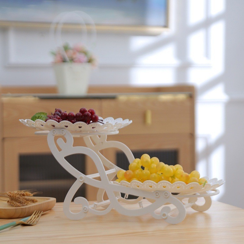 Desszertasztal bemutató állvány PP anyag; Egyszerű stílus; Gyümölcstál kategória; 2013 nyarán debütált; Első osztályú minőség