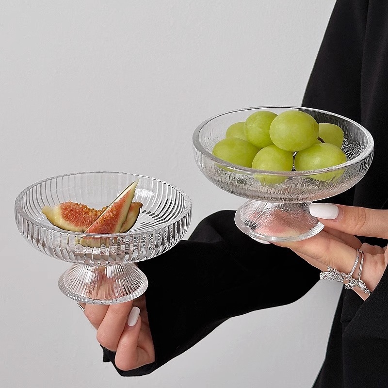 Stakleni pladanj za voće, marka Shun dish, moderan jednostavan stil, izlazak zimi 2024
