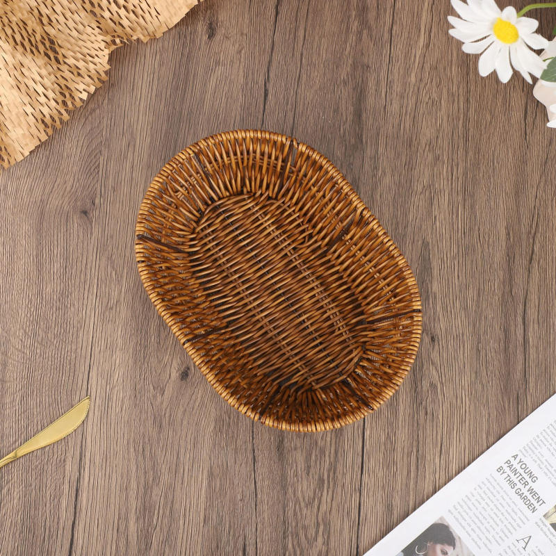 Δίσκος φρούτων από ράντα — ρετρό ύφανση, αγροτικός απλός στυλ, κυκλοφόρησε το καλοκαίρι του 2021, ποιότητα πρώτης κατηγορίας