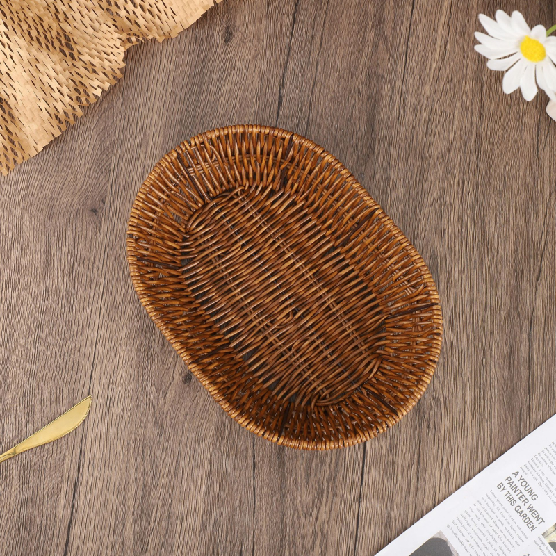 Δίσκος φρούτων από ράντα — ρετρό ύφανση, αγροτικός απλός στυλ, κυκλοφόρησε το καλοκαίρι του 2021, ποιότητα πρώτης κατηγορίας