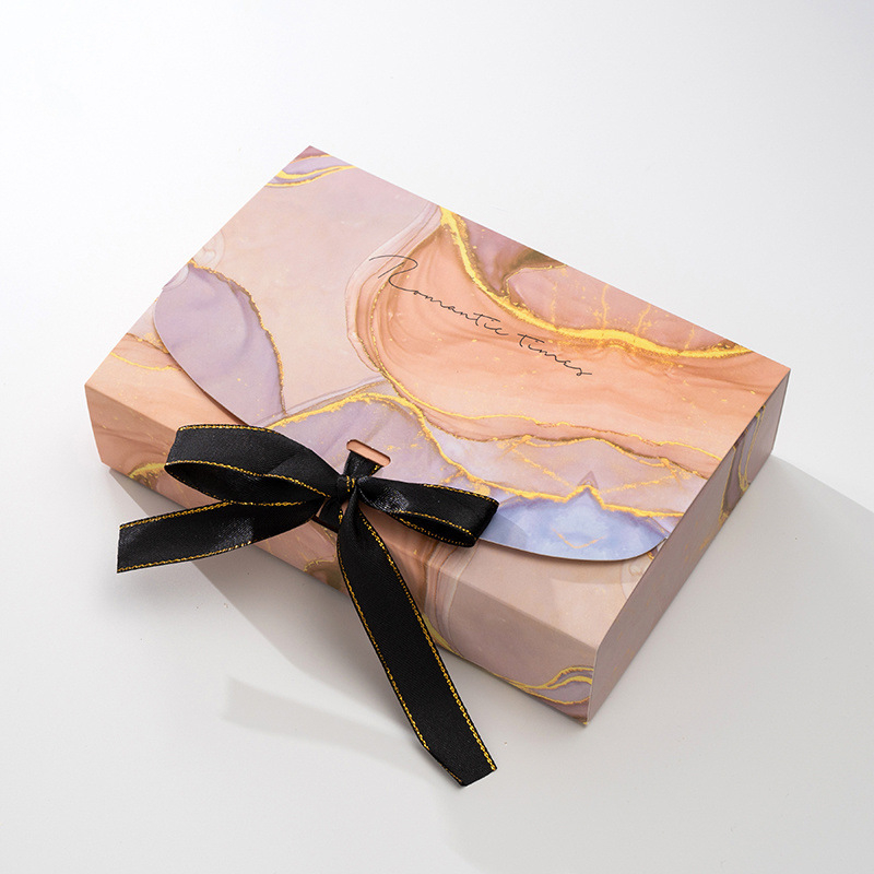 Sál csomagoló doboz — kreatív ajándékcsomag, modern minimalista stílus, testreszabás nélkül