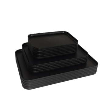 Ορθογώνια Nordic light luxury πιατέλα, πλαστική με έγχρωμη γλάσα, μονοχρωμικό σχέδιο, κατάλληλη για φαγητό και ποτά