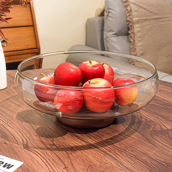 Farfurie pentru fructe din sticlă, stil luxos ușor retro Song, calitate premium