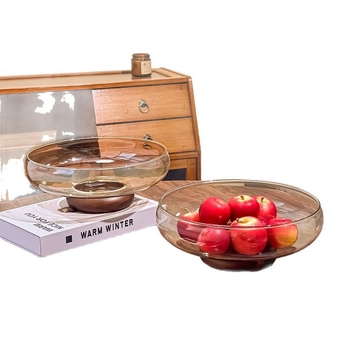 Farfurie pentru fructe din sticlă, stil luxos ușor retro Song, calitate premium