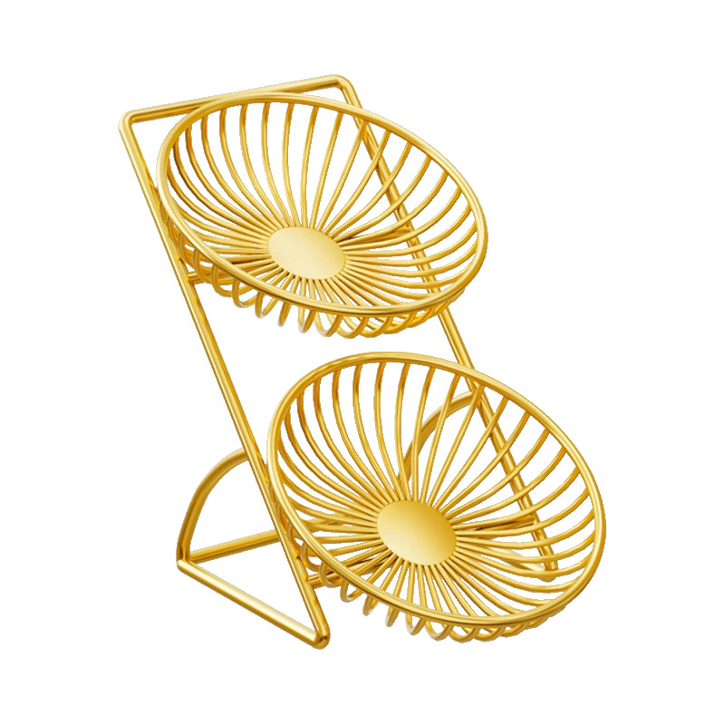 Cos de fructe pentru uz casnic — structură din sârmă, brand Evesigar/isi home, stil modern simplu