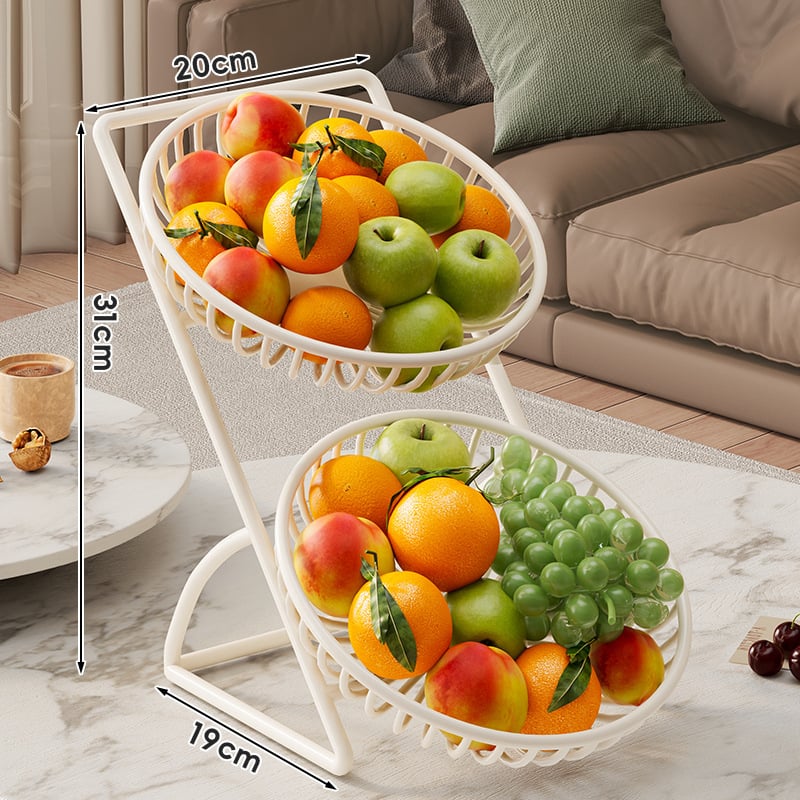 Cos de fructe pentru uz casnic — structură din sârmă, brand Evesigar/isi home, stil modern simplu