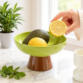 Farfurie pentru fructe uscate, din plastic, brand Spruce, stil modern minimalist, calitate premium, lansată în 2025.