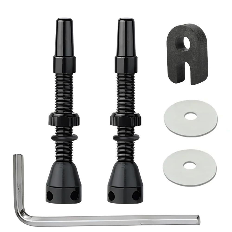 Oțel inoxidabil, set 2-in-1 pentru ventilul anvelopei și duza de aer, precizie CNC, 2 bucăți, pentru autoturisme, gata pentru marcă proprie