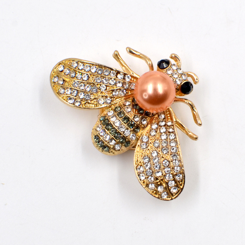 Metalne manšetne kopče TOMYDAY — prirodni unisex stil, elektroplatirani završetak, motiv pčele i kristala