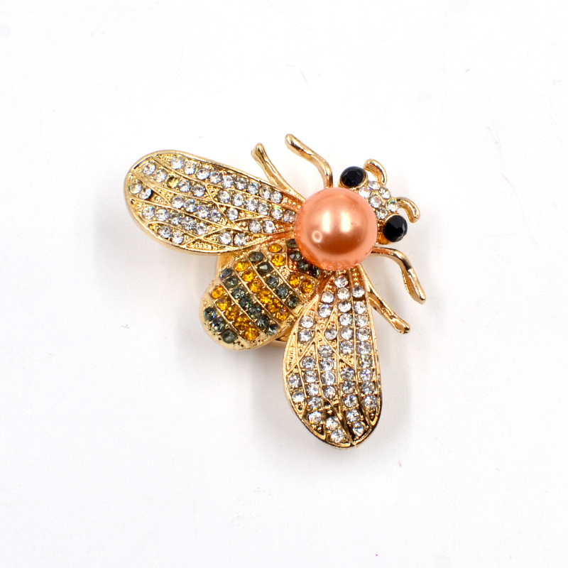 Metalne manšetne kopče TOMYDAY — prirodni unisex stil, elektroplatirani završetak, motiv pčele i kristala