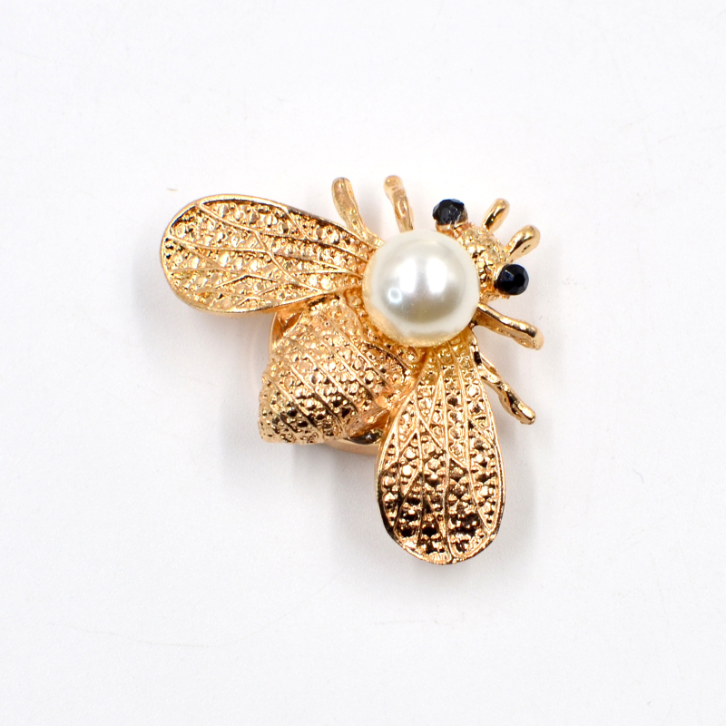 Metalne manšetne kopče TOMYDAY — prirodni unisex stil, elektroplatirani završetak, motiv pčele i kristala