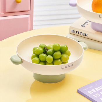 Tavă de fructe pe picioare înalte, stil Nordic, material PP, model SFS-9030, lansare iarna 2025