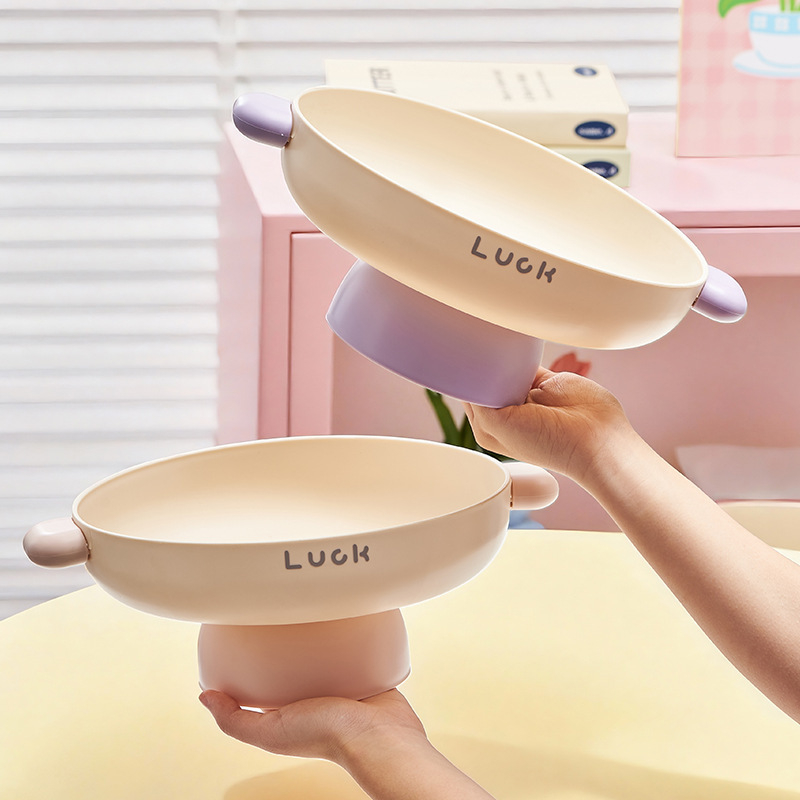 Tavă de fructe pe picioare înalte, stil Nordic, material PP, model SFS-9030, lansare iarna 2025