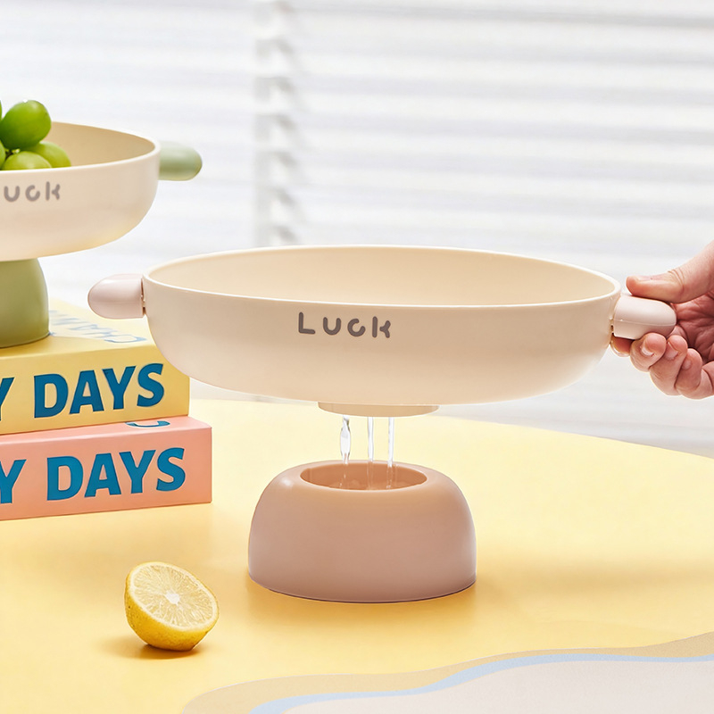 Tavă de fructe pe picioare înalte, stil Nordic, material PP, model SFS-9030, lansare iarna 2025