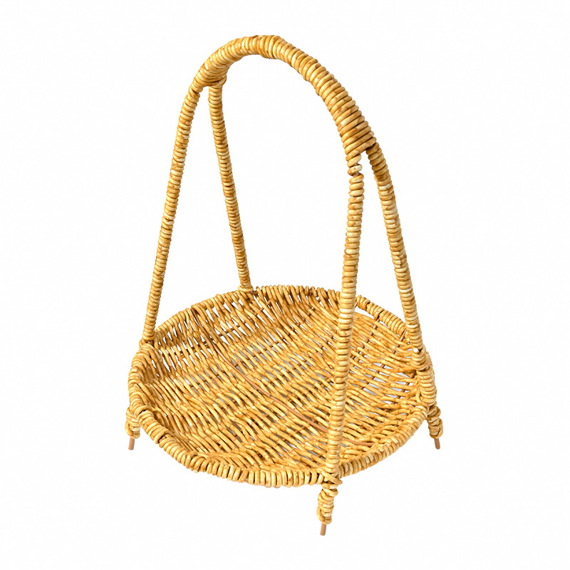 Καλάθι φρούτων - Χειροποίητο υφαντό, Πολυεπίπεδο, Ρατάν, Ιαπωνικού στυλ (Μάρκα: Huangtu Process)