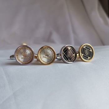 Butoni de mansetă - Cupru, Stil, Unisex, Geometric, Electroplacare