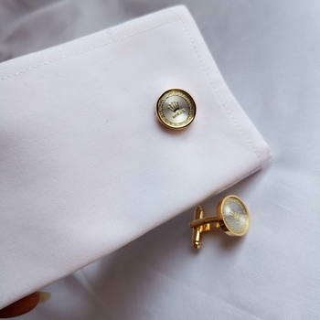 Butoni de mansetă - Cupru, Stil, Unisex, Geometric, Electroplacare