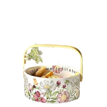 Καλάθι φρούτων, πορσελάνινο, μοτίβο ίρις, Nordic στυλ, Haohuang Ceramics