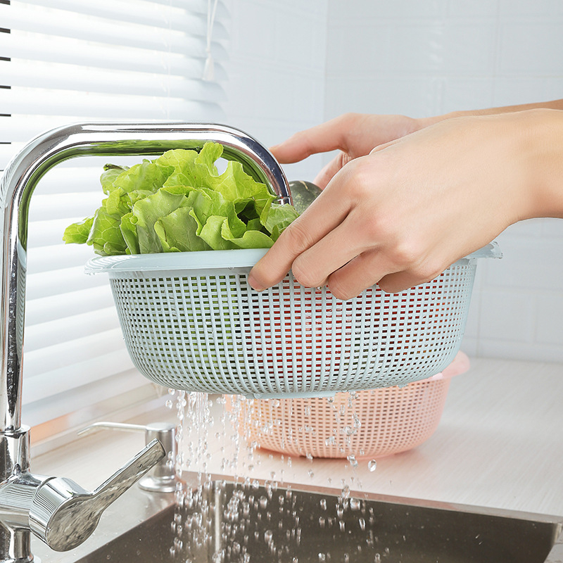 Coș de spălat vase din plastic PP pentru fructe și legume, cu bazin de scurgere, coș de fructe și legume, origine Jieyang Guangdong