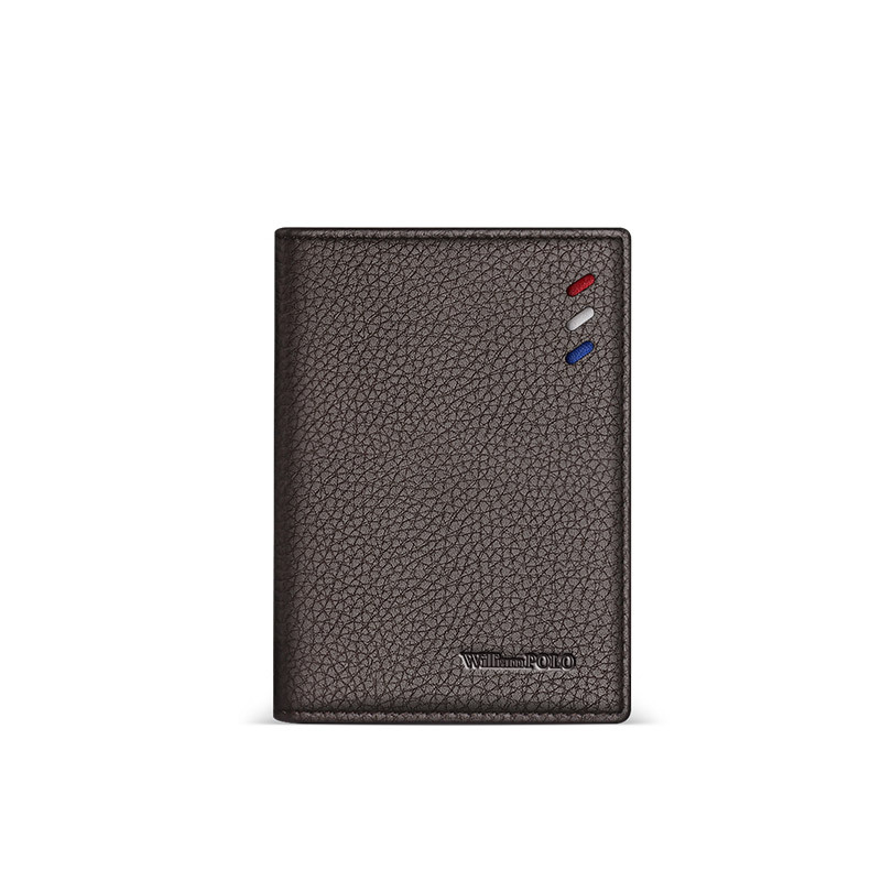 Držač vozačke dozvole od prave kože - William Polo - gradski minimalistički stil - dizajn s 2-3 preklopa