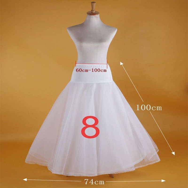 Svadbena podstava za haljinu s repom sirene, bez kostiju, Lolita podstava, uski struk