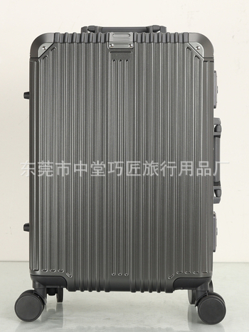 Valiză de călătorie cu cadru din aluminiu, PC, lacăt TSA cu cod, roți universale, greutate 3,5 kg