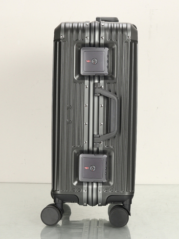 Valiză de călătorie cu cadru din aluminiu, PC, lacăt TSA cu cod, roți universale, greutate 3,5 kg