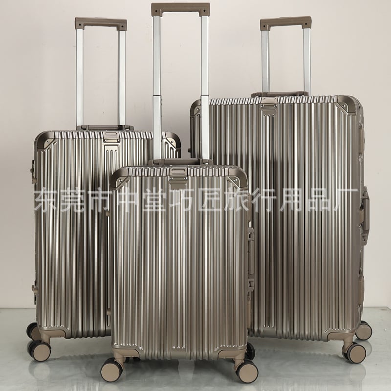 Valiză de călătorie cu cadru din aluminiu, PC, lacăt TSA cu cod, roți universale, greutate 3,5 kg