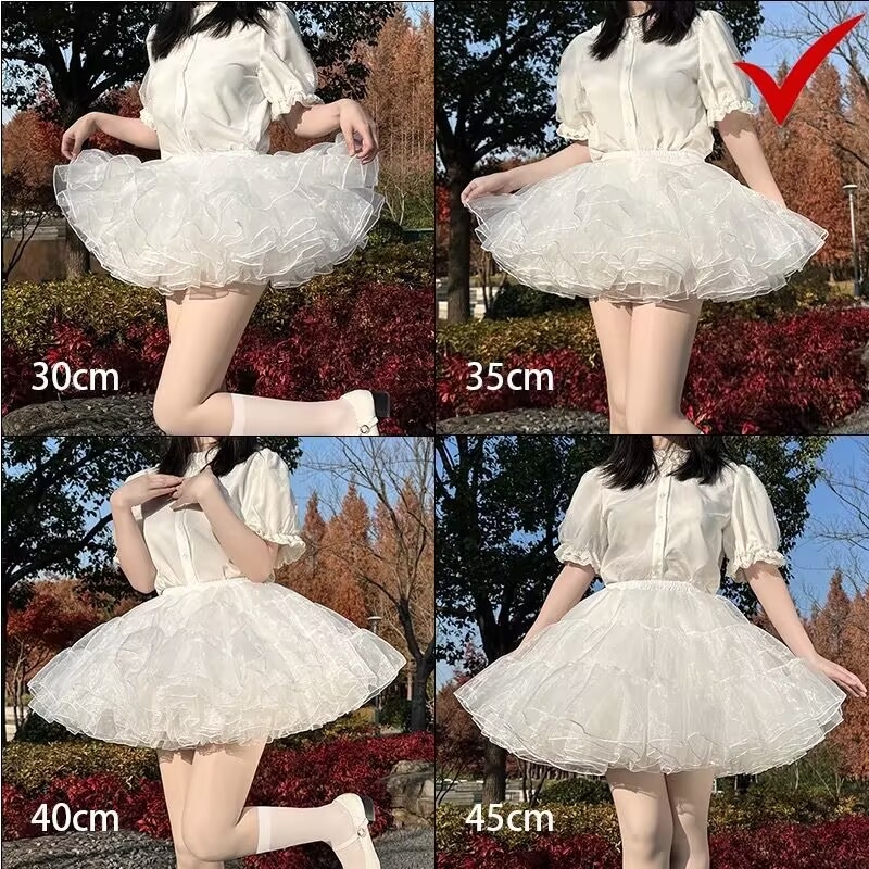 Lolita suknja s boneless bustle, leteći puhasti stil, proljeće 2025