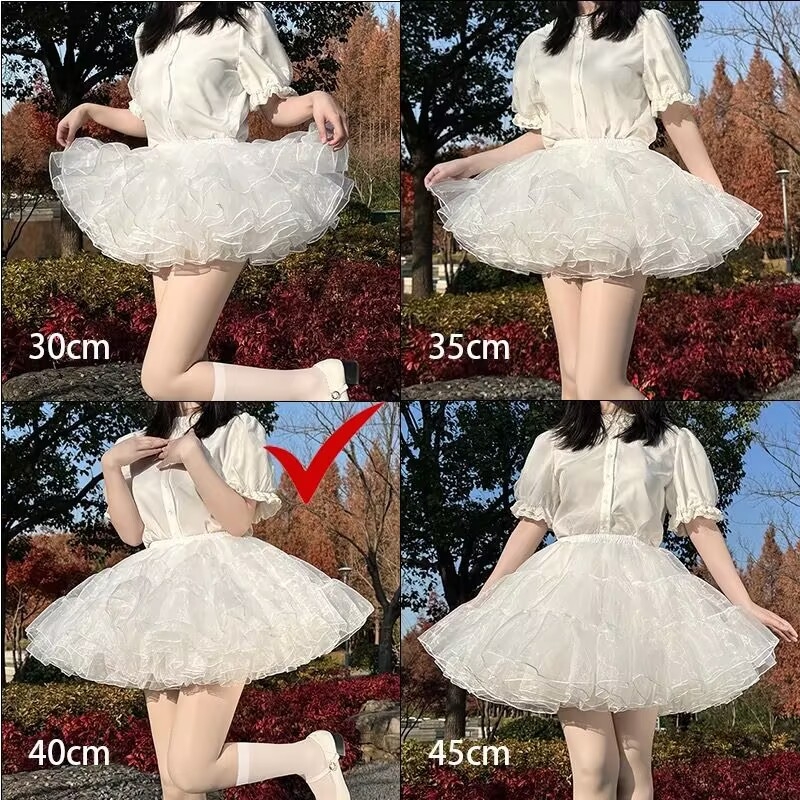Lolita suknja s boneless bustle, leteći puhasti stil, proljeće 2025