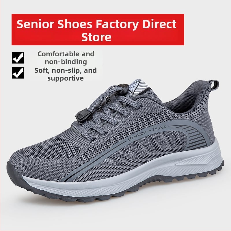 Unisex ελαφριά διαπνέοντα παπούτσια περπατήματος με ύφασμά πάνω, στρογγυλή μύτη, ελαστικό κλείσιμο, επίπεδη φτέρνα