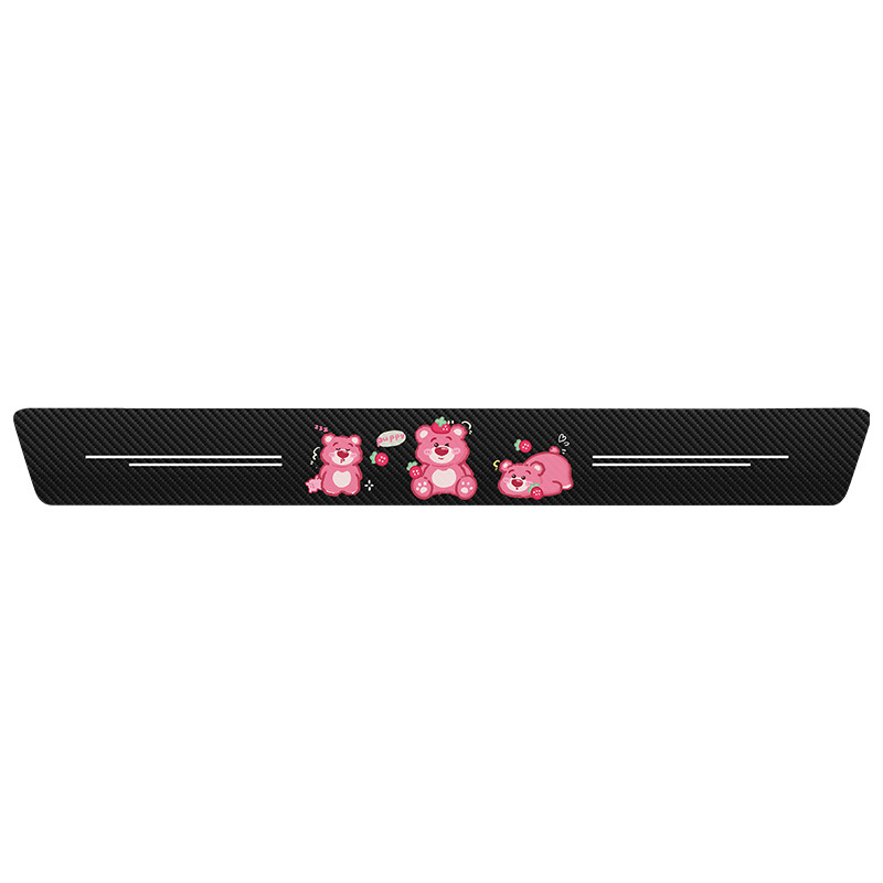 Cartoon carbon fiber threshold bar – BOSIVPWSSY, Материал: въглеродни влакна, Тип: Threshold bar, Модел: Cartoon carbon fiber threshold bar, Приложимо: General