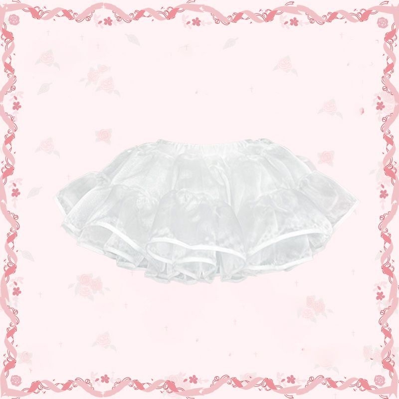 Lolita petticoat s bezkostnim stražnjim dijelom, meki tila, puhasti oblak, za odrasle